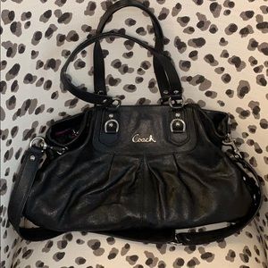 Medium black Coach shoulder bag